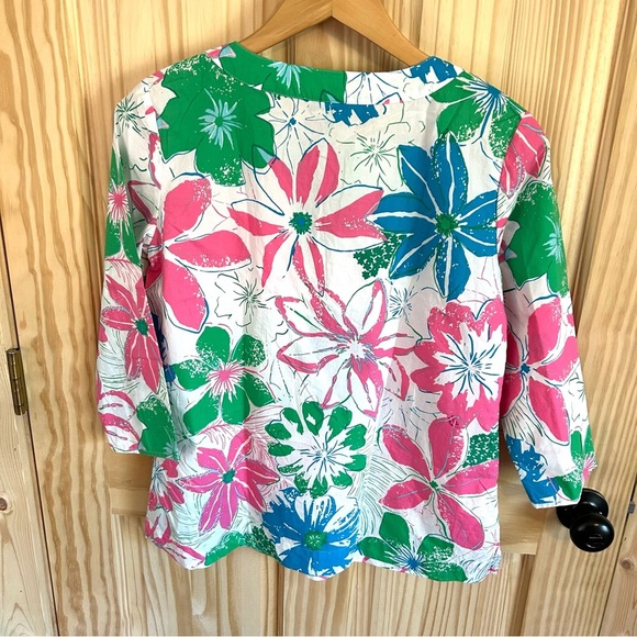 Talbots Lace Bob Floral Tunic. Size Small. - Picture 8 of 11